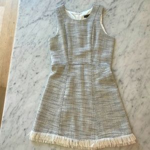 Brand new Never worn Tweed dress size M Aqua brand. A line skirt shape.